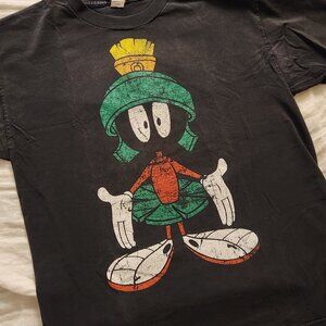 Marvin the Martian Distressed Looney Tunes Shirt - Size Large